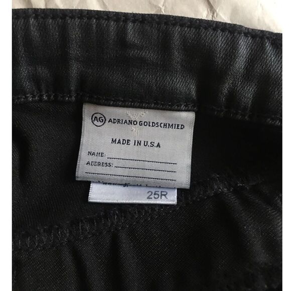 AG faux leather pants 25 Adriano Goldschmied Jeans Moto black 25 - Picture 5 of 8